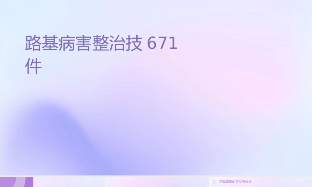 路基病害整治技术讲义671页