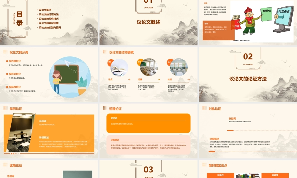 议论文的结构素材