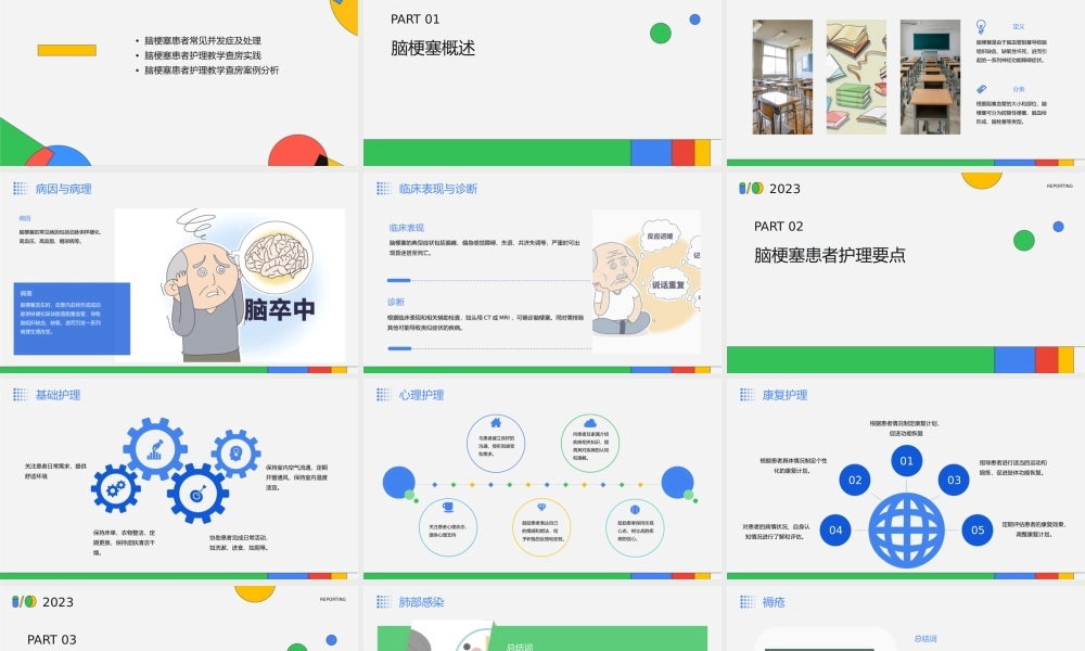 脑梗塞患者护理教学查房通用