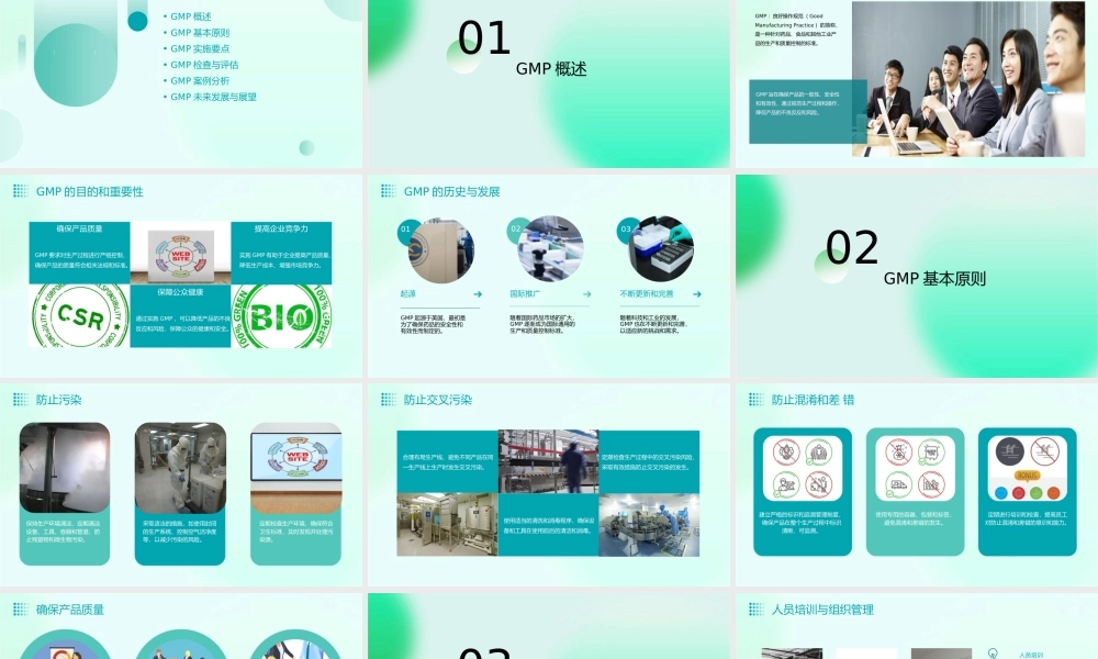 良好操作规范GMP要点