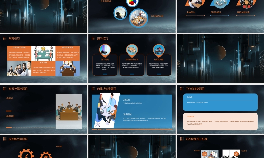 胜任素质面试考核通用