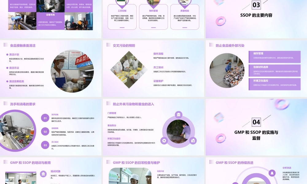 食品良好操作规范(GMP)和食品卫生标准操作程序(SSOP)