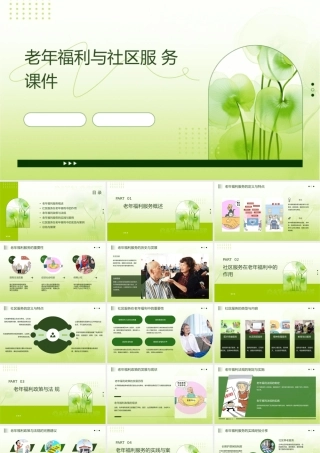 老年福利与社区服务