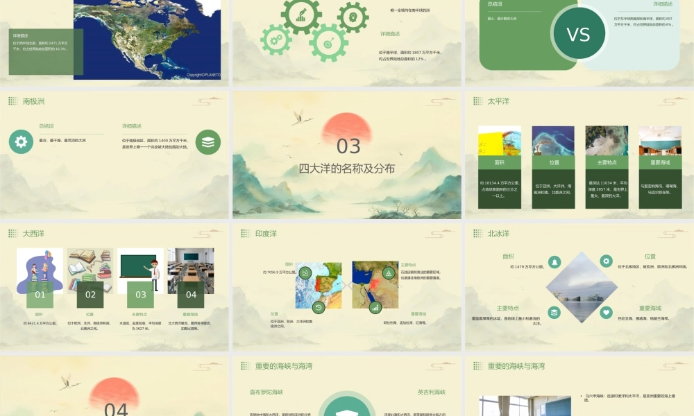 考点知道七大洲四大洋的名称及分布