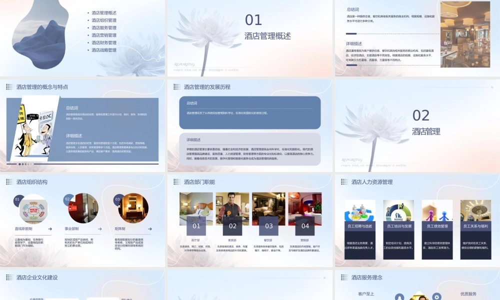 酒店管理的概念培训