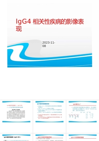IgG4有关性疾病昀影像体现