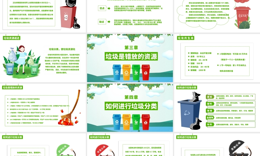 垃圾分类主题班会