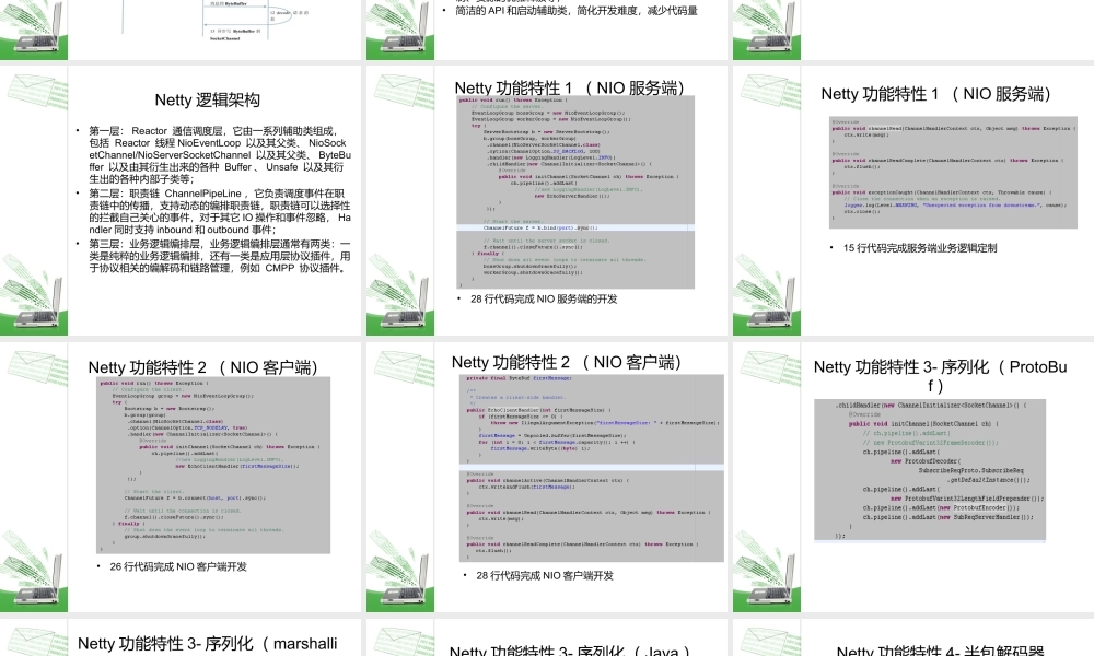 NIO通信框架-Netty课件