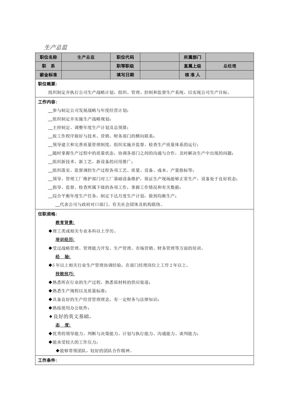 生产总监岗位职责_第1页