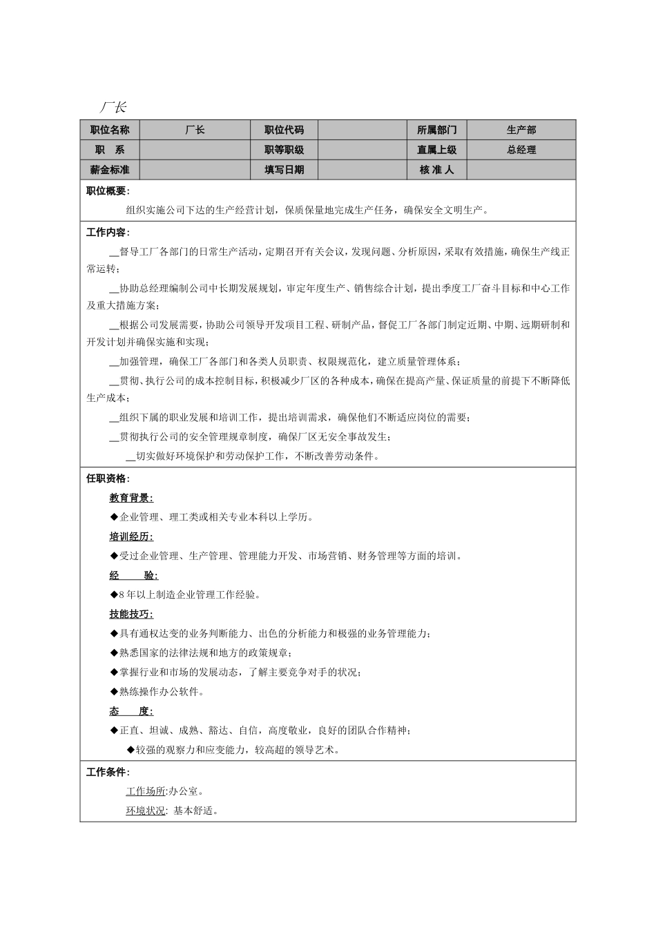 厂长岗位职责_第1页
