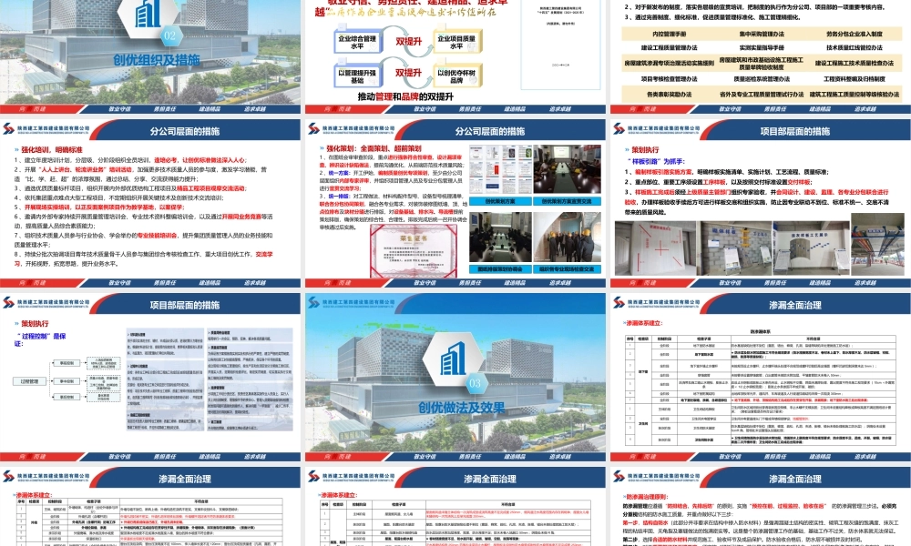 陕建四建集团 创建精品工程 助力企业高质量发展