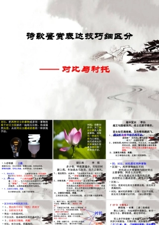 公开课-对比与衬托