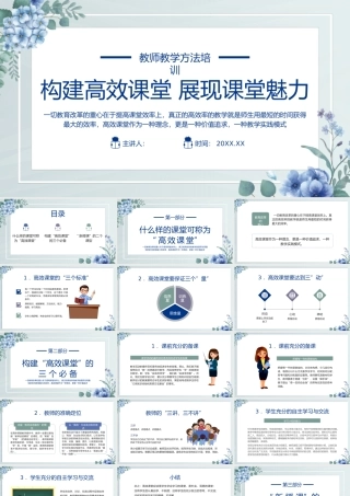 构建高效课堂 展现课堂魅力