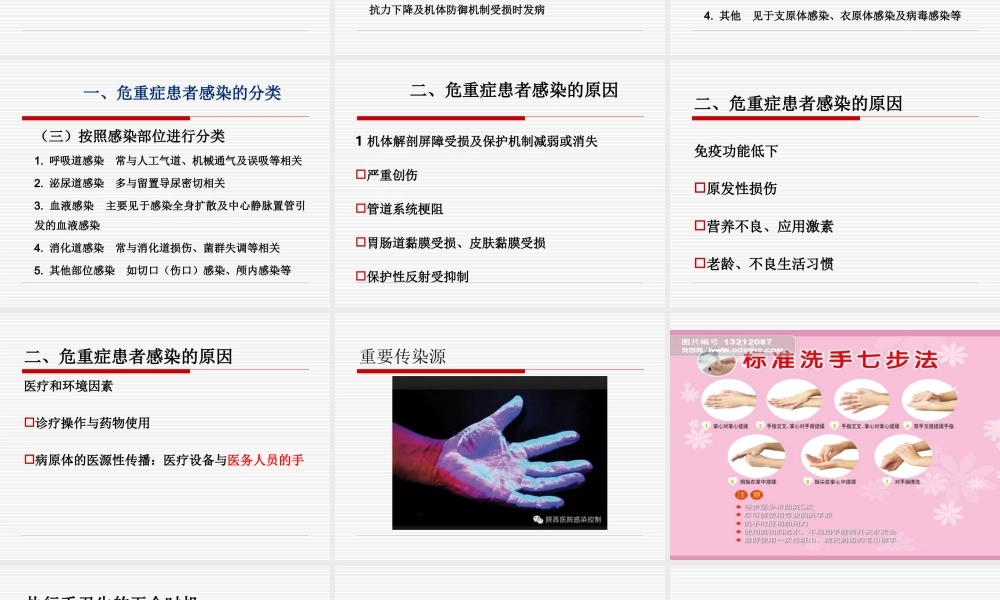 危重症患者的感染控制