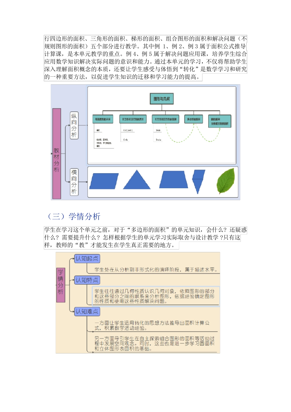 新课标视域下《多边形的面积》大单元教学设计——基于教学评一体化的单元教学_第2页