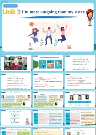 Unit 3 知识点总结 课件 2023-2024学年人教版英语八年级上册