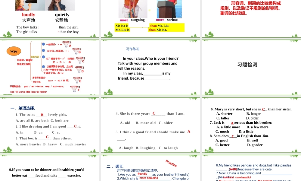 Unit 3 复习课件 2023-2024学年人教版英语八年级上册
