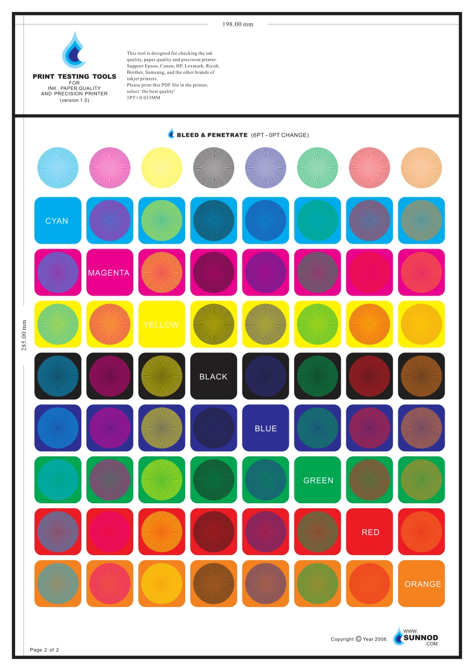 标准打印测试色卡_第2页