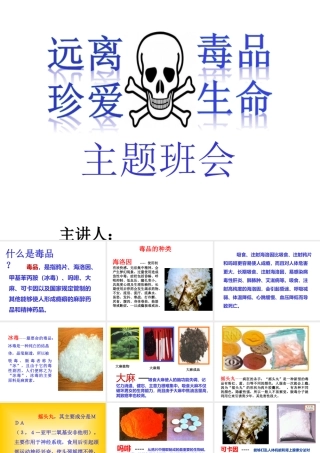 远离毒品，真爱生命主题班会