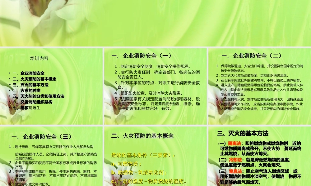 工厂消防安全培训教材