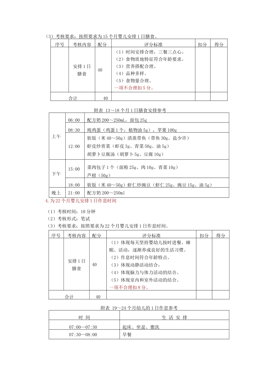 中级育婴员技能操作考试全套题集_第2页