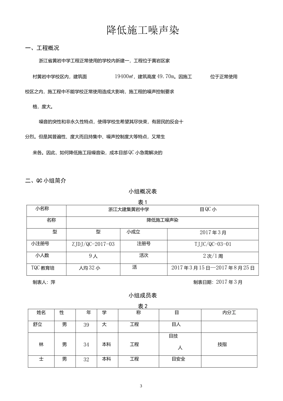 [QC成果报告]降低施工现场噪声污染_第3页