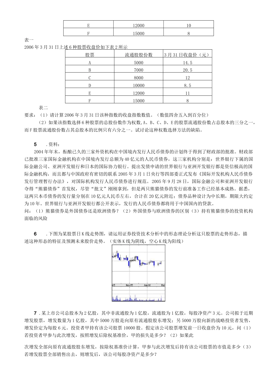 证券投资案例分析题及答案_第2页