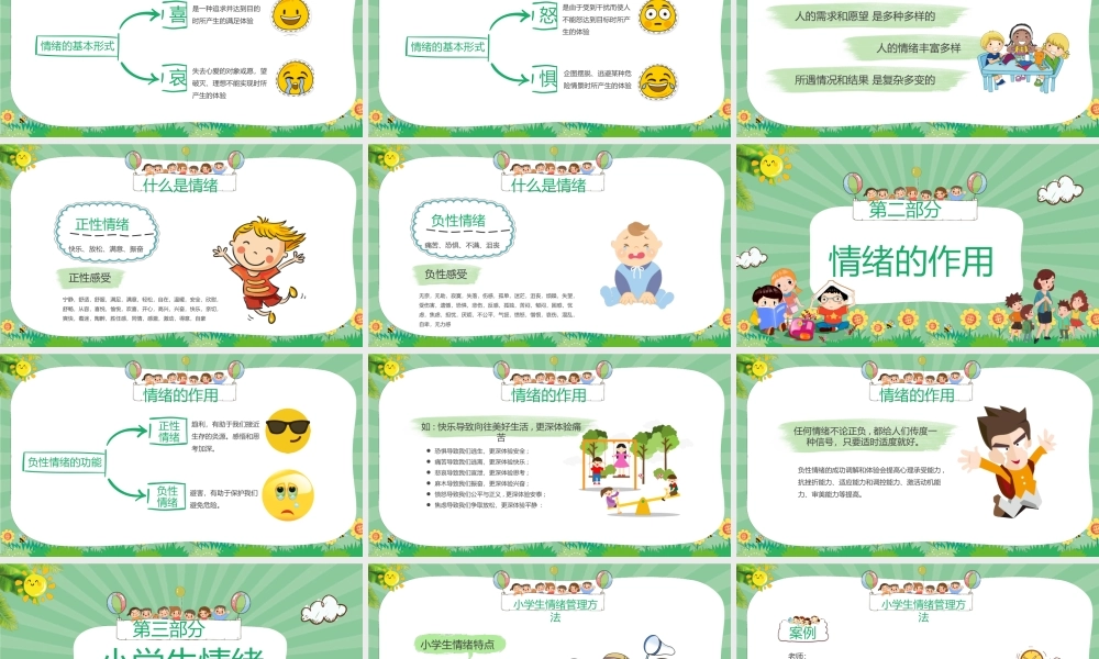 小学生-情绪管理知识