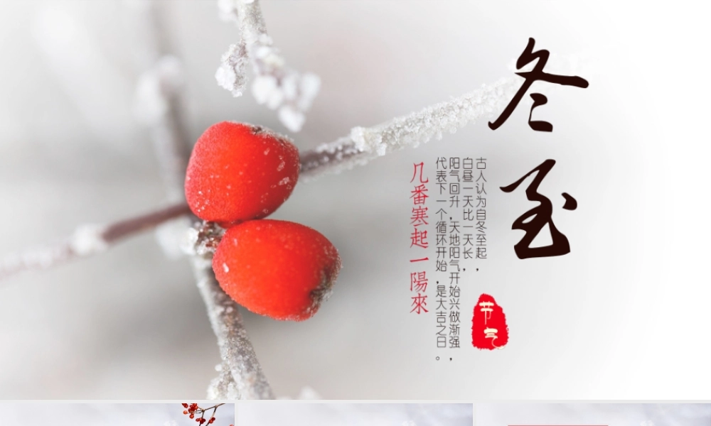 24节气-冬至课件