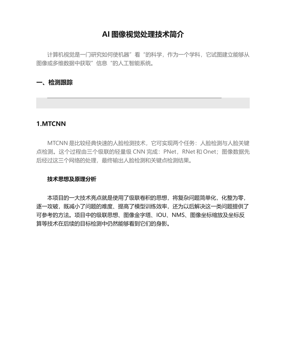 AI图像视觉处理技术简介_第1页