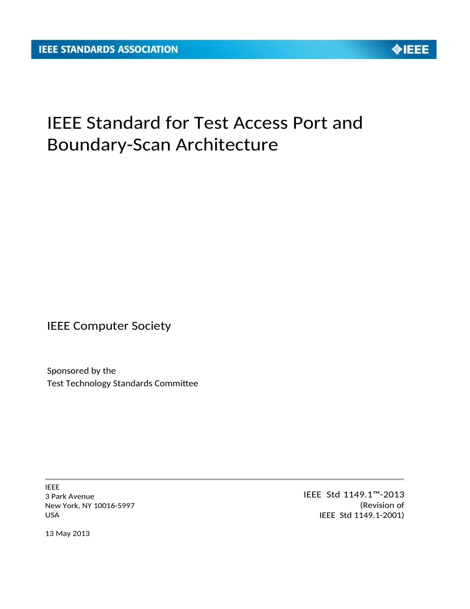 IEEE Std 1149.1-2013原版完整文件_第1页