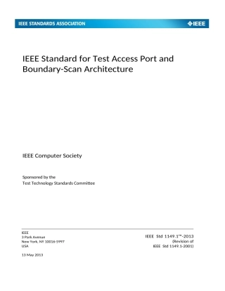 IEEE Std 1149.1-2013原版完整文件