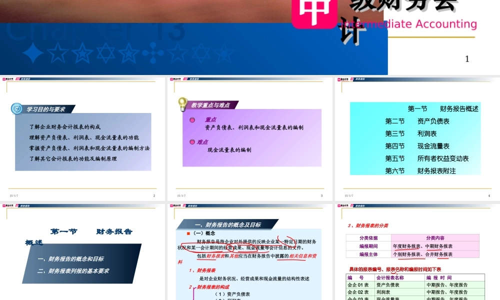 财务会计课件-财务报告