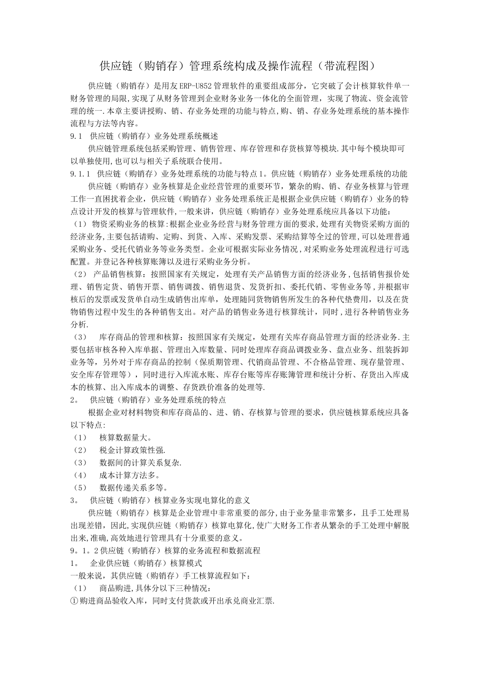 供应链管理系统构成及操作流程(带流程图)_第1页
