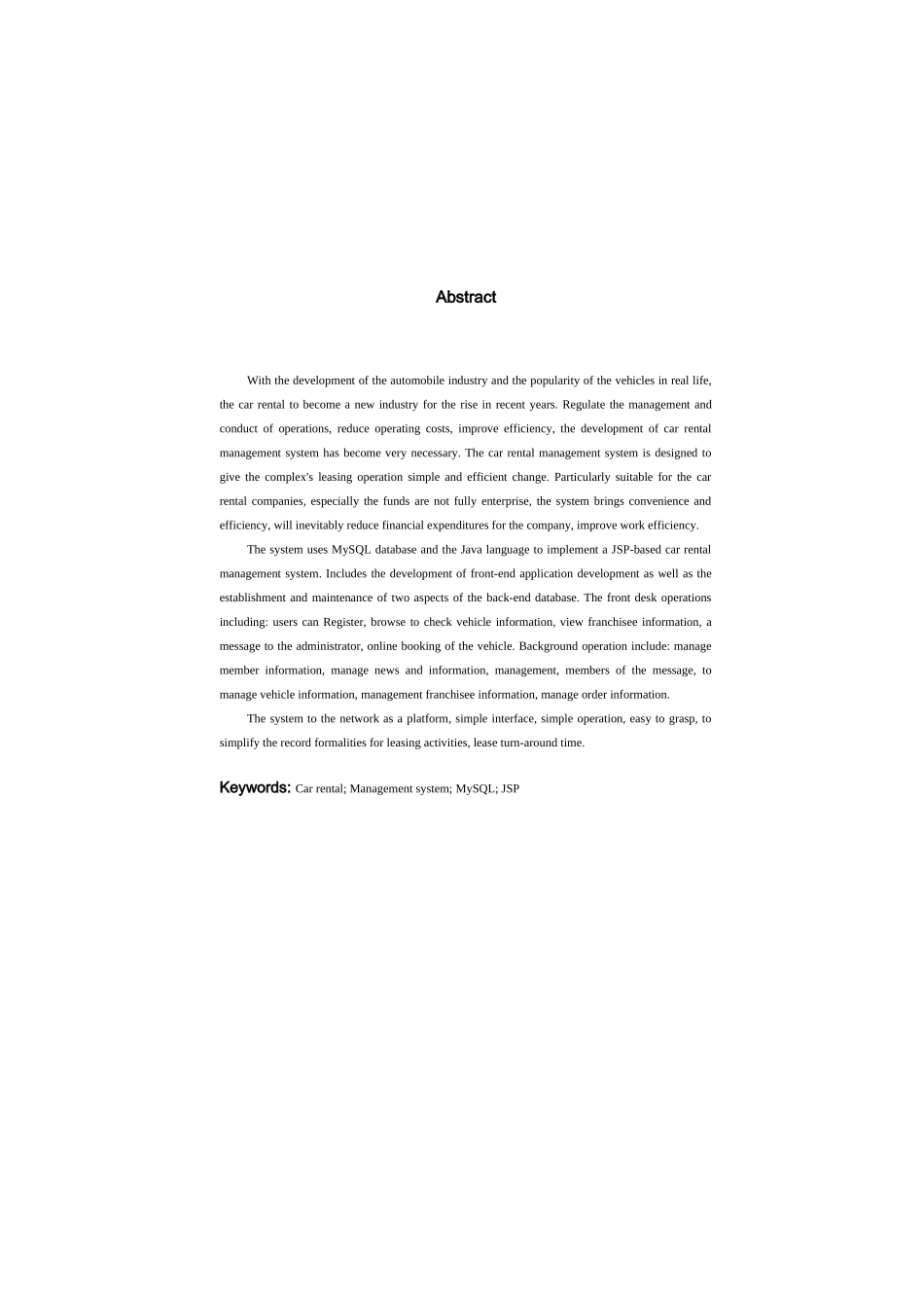 基于JSP的汽车租赁管理系统的设计与实现_第2页