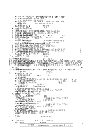 数控机床与编程实验指导书