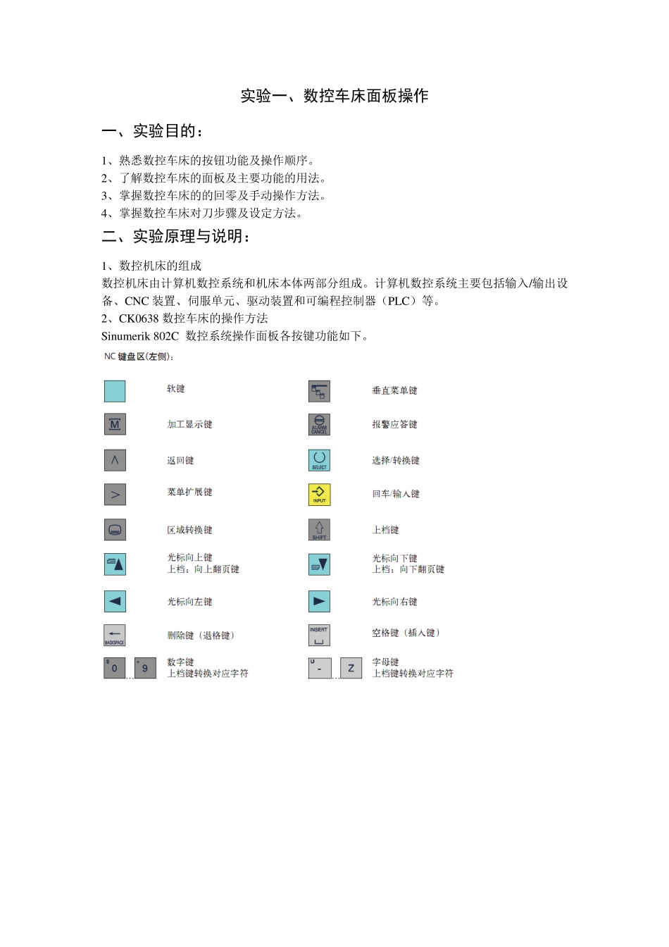 #《数控机床与编程》实验报告_第1页