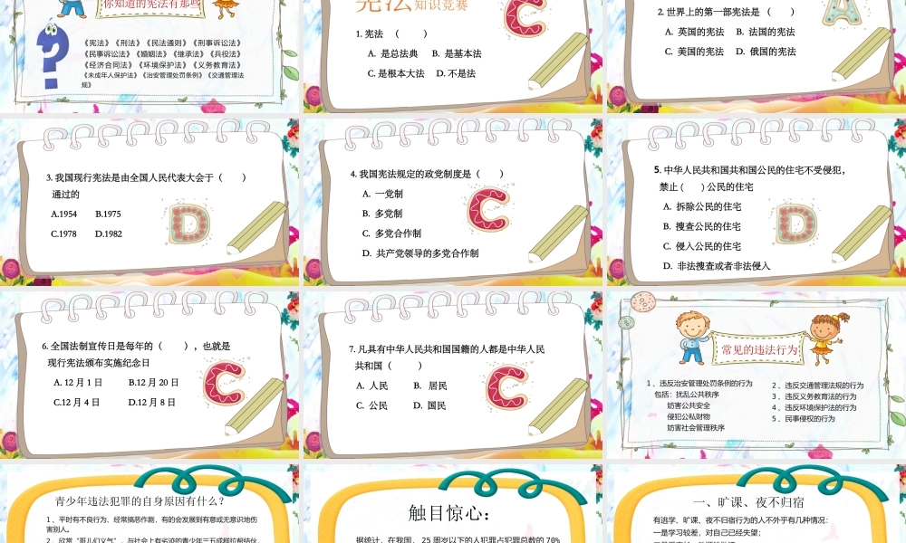 国家宪法日主题班会