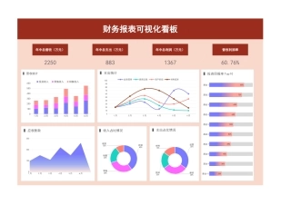 财务报表可视化看板