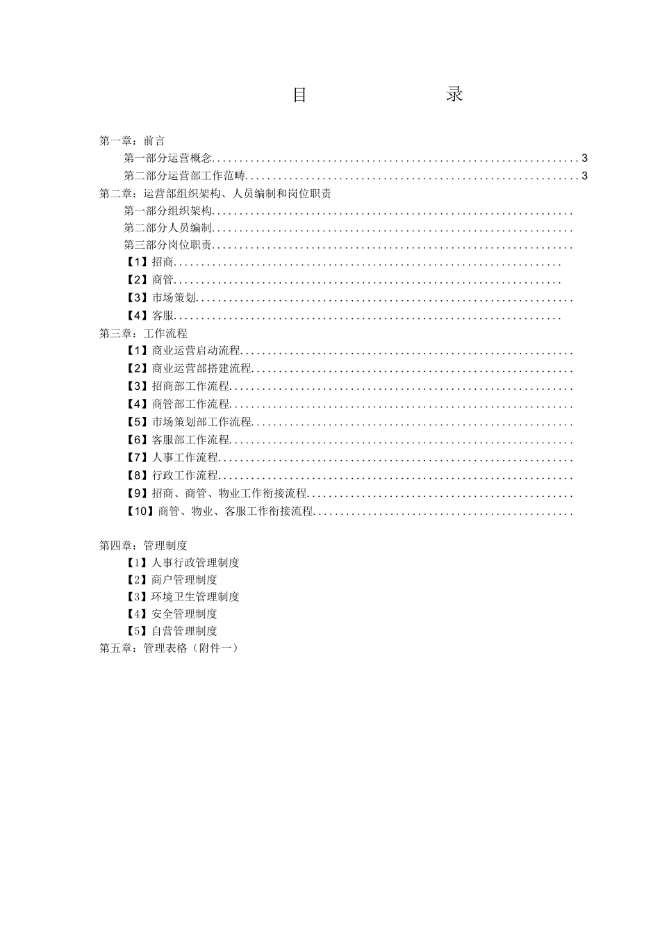 商业运营全套管理制度(组织架构、岗位职责、工作流程、管理制度)_第2页