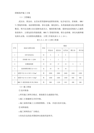 阴极保护施工方案