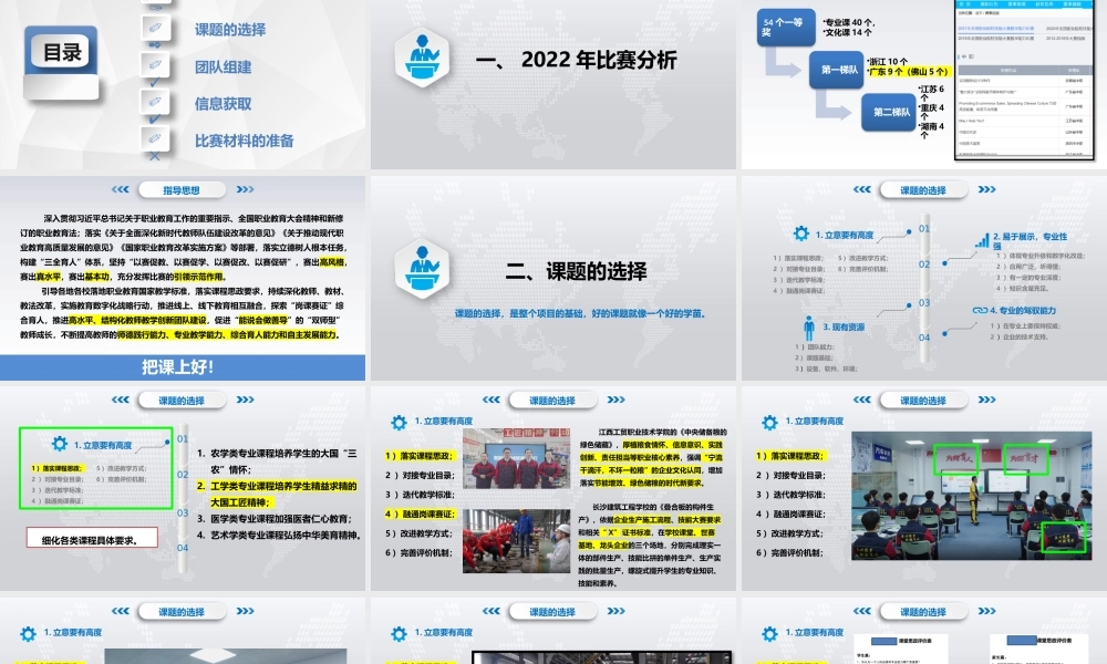2023年全国职业院校教学能力大赛-备赛培训