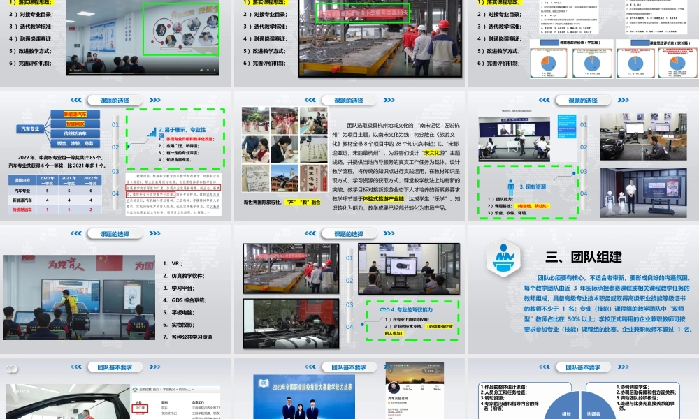 2023年全国职业院校教学能力大赛-备赛培训