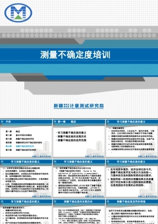 测量不确定度培训 课件