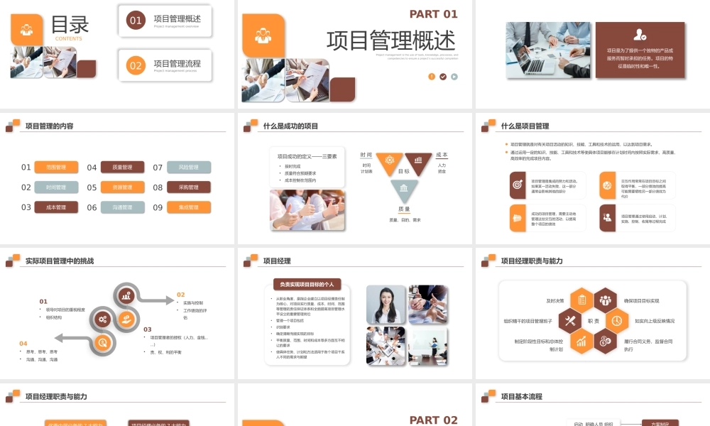 企业项目管理汇报