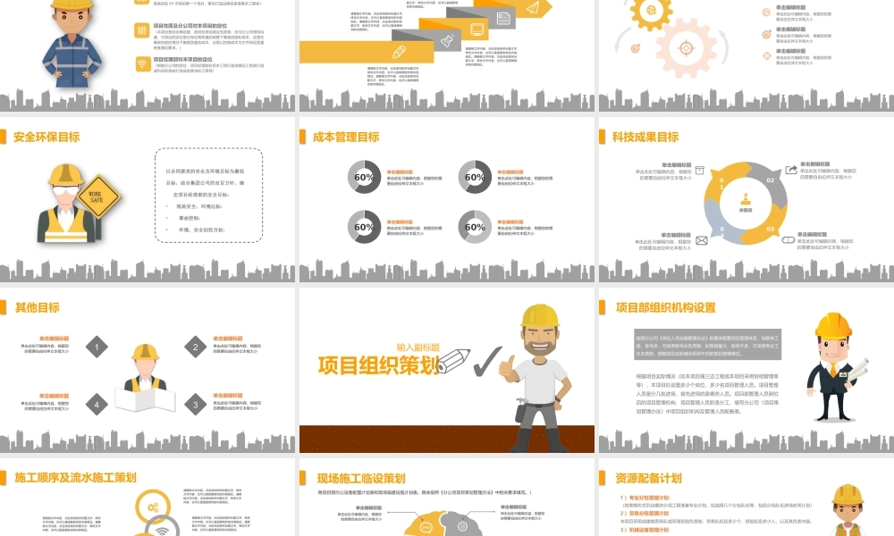 工程项目策划汇报模板
