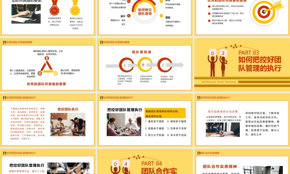 同心协力职场团队合作精神培训