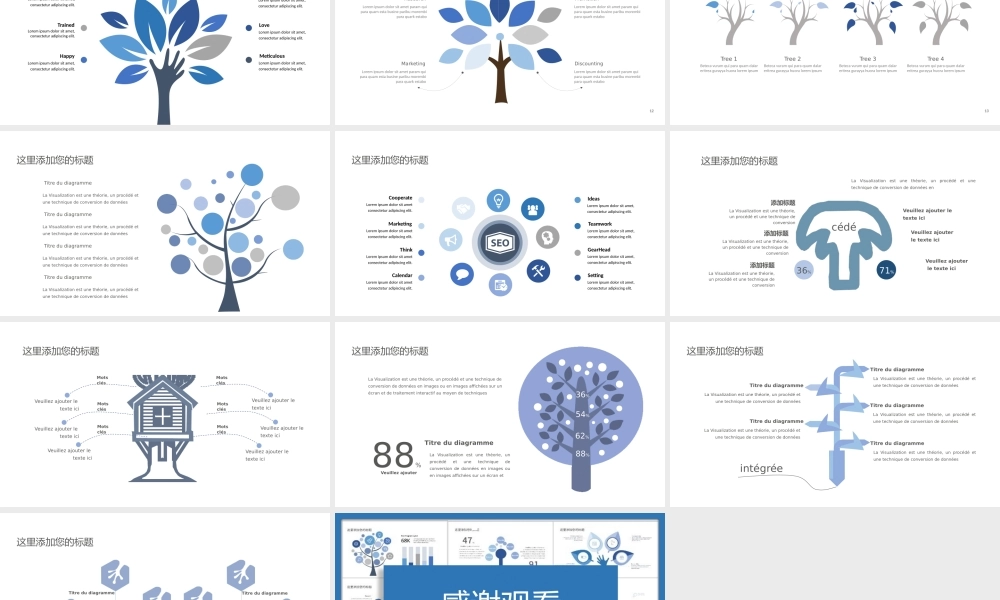 树状图可视化图表集模板