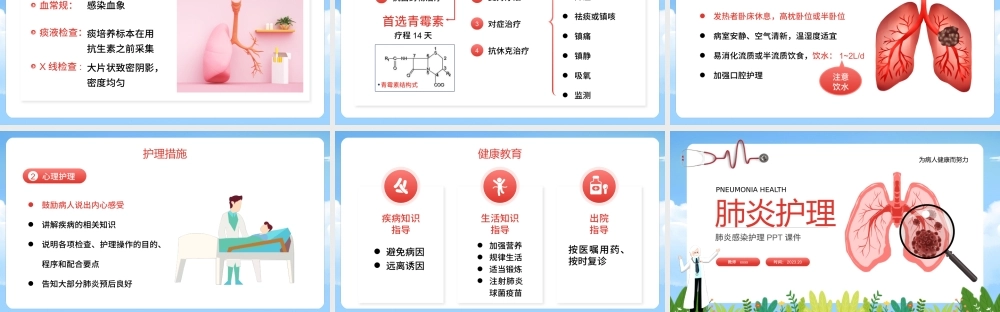 健康教育主题 肺炎感染护理知识学习 课件.ppt