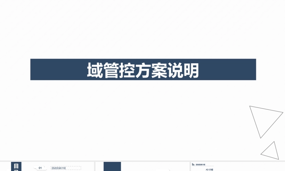 域管控方案说明